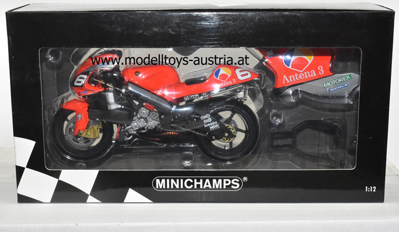 Minichamps 1:12 Norifumi Abe Yamaha YZR 500 #6 MotoGP 2002